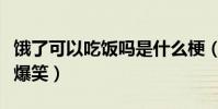 饿了可以吃饭吗是什么梗(沙雕问题不禁引人爆笑)