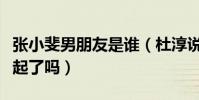 张小斐男朋友是谁(杜淳说喜欢她那两人在一起了吗)