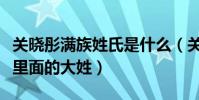 关晓彤满族姓氏是什么(关晓彤的姓氏是满族里面的大姓)