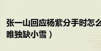 张一山回应杨紫分手时怎么说(家有儿女重聚唯独缺小雪)