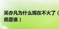 吴亦凡为什么现在不火了(吴亦凡的女朋友到底是谁)
