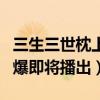 三生三世枕上电视剧播出时间是什么时候（网爆即将播出）