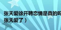 张天爱徐开聘恋情是真的吗(徐开聘公开接送张天爱了)