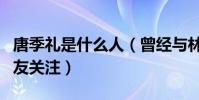 唐季礼是什么人(曾经与林心如的恋情备受网友关注)