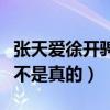 张天爱徐开骋什么关系（网曝二人恋爱了这是不是真的）