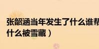 张韶涵当年发生了什么谁帮助了她(张韶涵为什么被雪藏)