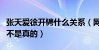 张天爱徐开骋什么关系(网曝二人恋爱了这是不是真的)