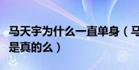 马天宇为什么一直单身(马天宇择偶要求太高是真的么)