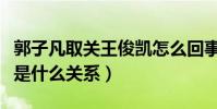 郭子凡取关王俊凯怎么回事(王俊凯和郭子凡是什么关系)