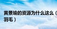 黄景瑜的资源为什么这么(因为他爱护自己的羽毛)