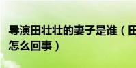 导演田壮壮的妻子是谁(田壮壮被禁拍十年是怎么回事)