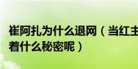 崔阿扎为什么退网(当红主播如今退网背后有着什么秘密呢)