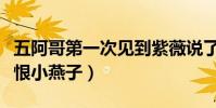 五阿哥第一次见到紫薇说了什么(紫薇险些记恨小燕子)