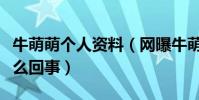 牛萌萌个人资料(网曝牛萌萌聚众吸毒被抓怎么回事)