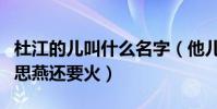 杜江的儿叫什么名字(他儿子的名气比他和霍思燕还要火)