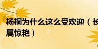 杨桐为什么这么受欢迎(长相帅气还十分酷实属惊艳)