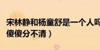 宋林静和杨童舒是一个人吗(宋林静和杨童舒傻傻分不清)