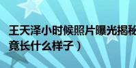 王天泽小时候照片曝光揭秘(王天泽小时候究竟长什么样子)
