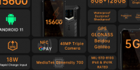 Oukitel将其即将推出的WP15作为市场上最大电池的5G智能手机取笑