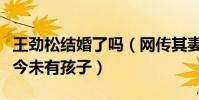 王劲松结婚了吗(网传其妻子是何佳媛结婚至今未有孩子)