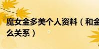 魔女金多美个人资料(和金高银长的像两人什么关系)