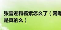 张雪迎和杨紫怎么了(网曝张雪迎腹黑女生这是真的么)
