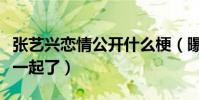 张艺兴恋情公开什么梗(曝张艺兴和张映雪在一起了)