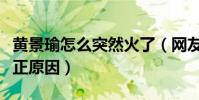黄景瑜怎么突然火了(网友扒出黄景瑜火的真正原因)