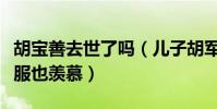 胡宝善去世了吗(儿子胡军回顾父亲一生称佩服也羡慕)