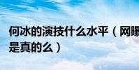 何冰的演技什么水平(网曝他是国家一级演员是真的么)