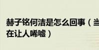 赫子铭何洁是怎么回事(当时恩爱过眼云烟现在让人唏嘘)