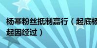 杨幂粉丝抵制嘉行(起底杨幂粉丝手撕嘉行的起因经过)