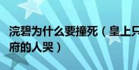 浣碧为什么要撞死(皇上只许送灵不许果郡王府的人哭)