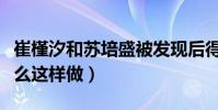 崔槿汐和苏培盛被发现后得到处罚(皇后为什么这样做)