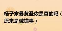 杨子家暴黄圣依是真的吗(杨子打黄圣依真相原来是做错事)