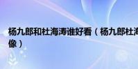 杨九郎和杜海涛谁好看(杨九郎杜海涛什么关系两人被说好像)