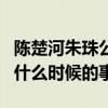 陈楚河朱珠公开恋情真的吗（两人在一起了吗什么时候的事）