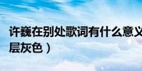许巍在别处歌词有什么意义(他的歌曲蒙上一层灰色)
