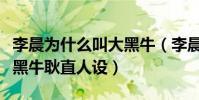 李晨为什么叫大黑牛(李晨靠跑男翻红营销大黑牛耿直人设)