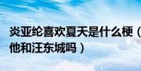 炎亚纶喜欢夏天是什么梗(林宥嘉的浪费是唱他和汪东城吗)