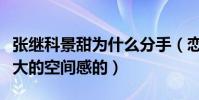 张继科景甜为什么分手(恋爱中男孩是需要很大的空间感的)