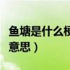 鱼塘是什么梗（网上流行的承包鱼塘到底是啥意思）