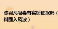 陈羽凡吸毒有实锤证据吗(好兄弟胡海泉因爆料圈入风波)