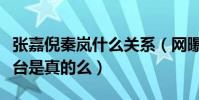 张嘉倪秦岚什么关系(网曝张嘉倪曾推秦岚下台是真的么)