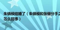 朱镇模结婚了(朱镇模和张俪分手之后迅速和白富美结婚是怎么回事)