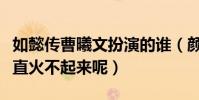 如懿传曹曦文扮演的谁(颜值高演技为什么一直火不起来呢)