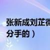 张新成刘芷微在一起过吗（两人因为什么导致分手的）
