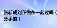 张新成刘芷微在一起过吗(两人因为什么导致分手的)