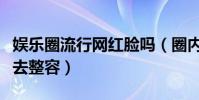 娱乐圈流行网红脸吗(圈内众多美女都曾因此去整容)