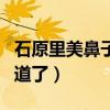 石原里美鼻子整过吗（看看前后照片对比便知道了）